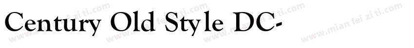 Century Old Style DC字体转换